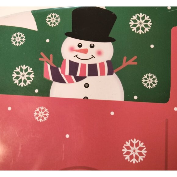 Truck Shaped Tin Container Let It Snow Winter Holiday Cookie Container Canister - Picture 9 of 10